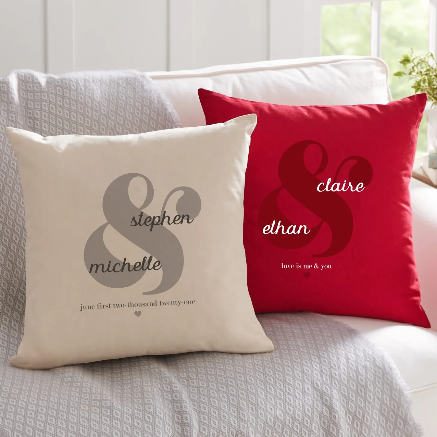 Just the Two of Us Throw Pillow
