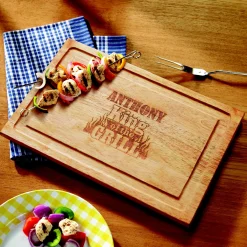 King of the Grill Maple Wood Cutting Board