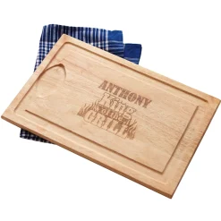 King of the Grill Maple Wood Cutting Board