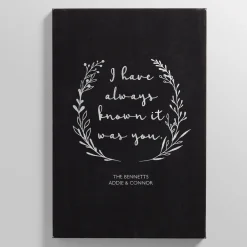 Knew It Was You Leather Wall Art