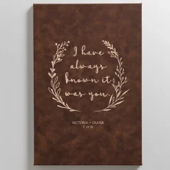 Knew It Was You Leather Wall Art