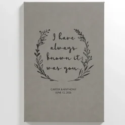 Knew It Was You Leather Wall Art