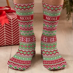 Knit Argyle Socks