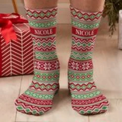 Knit Argyle Socks