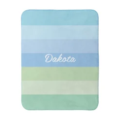 Large Stripes Sherpa Baby Blanket