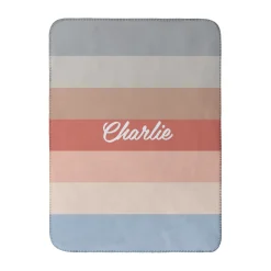 Large Stripes Sherpa Baby Blanket