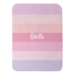 Large Stripes Sherpa Baby Blanket