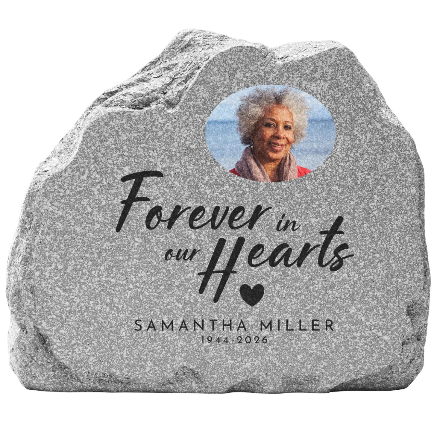 Lasting Legacy Photo Standing Garden Stone