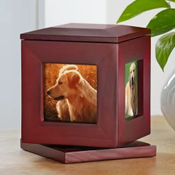 Lasting Memories Rotating Photo Pet Urn