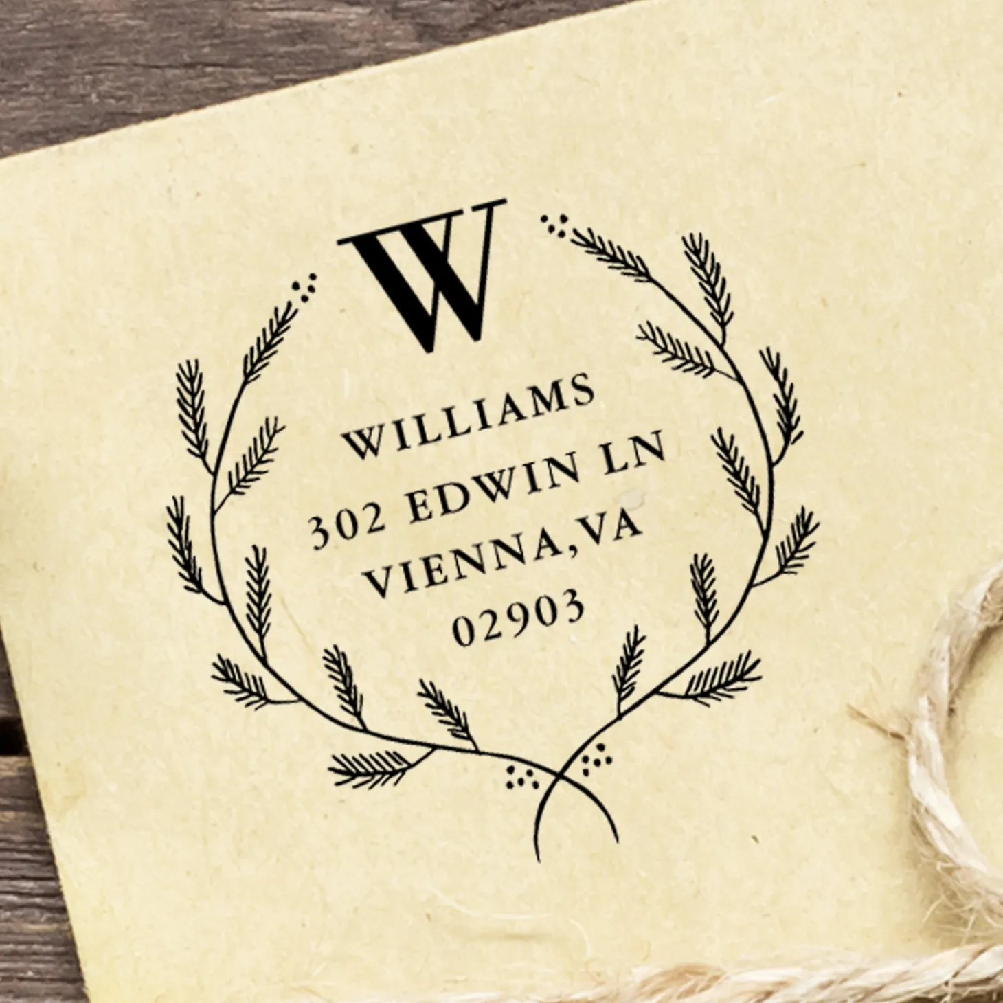 Laurel Wreath Self-Inking Stamp