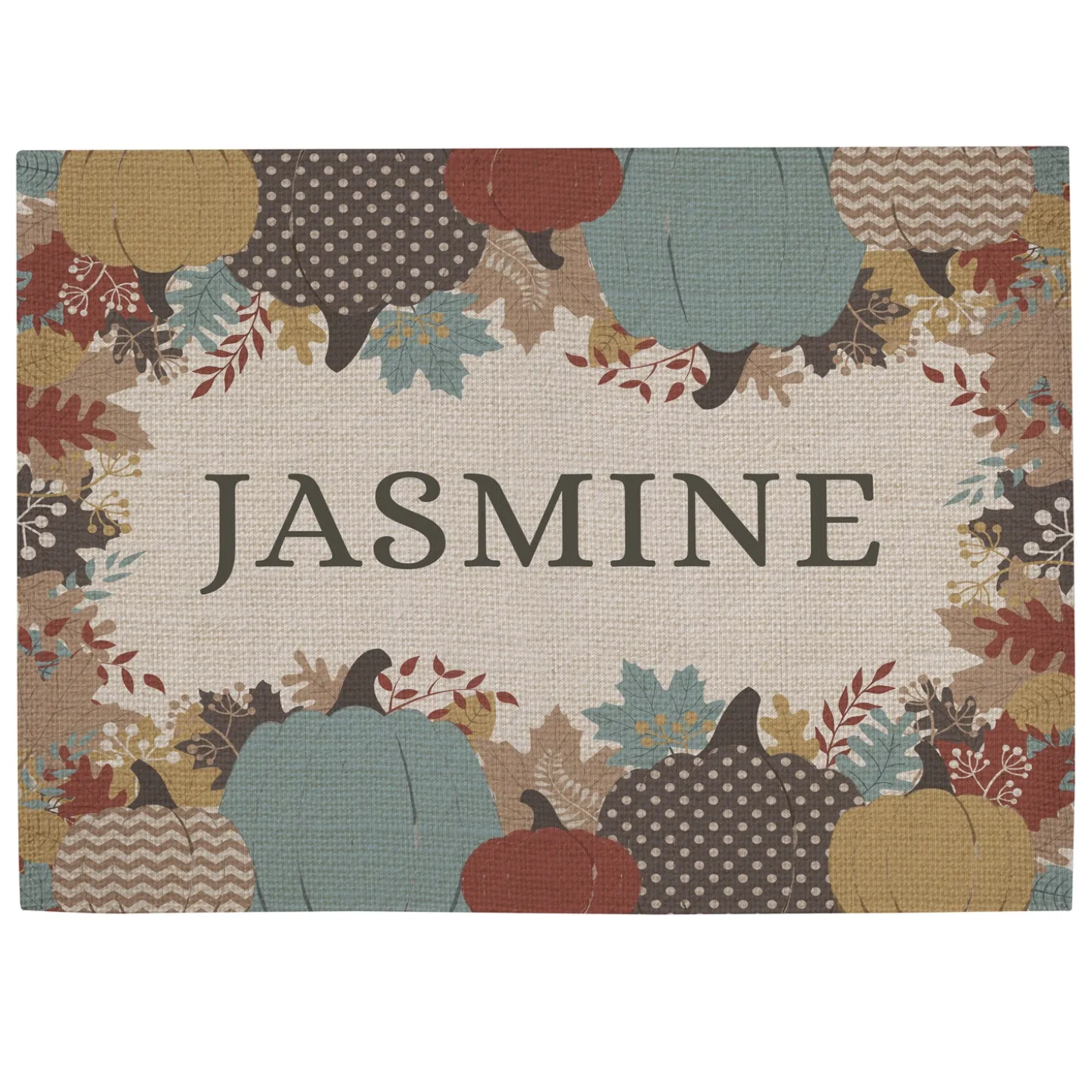 Leafy Pumpkins Table Runner & Placemats