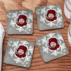 Let It Snow Photo Coasters