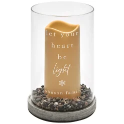 Let Your Heart Be Light Hurricane LED Candle