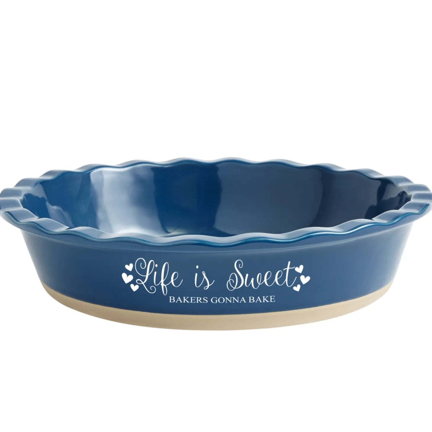 Life Is Sweet Stoneware Pie Dish