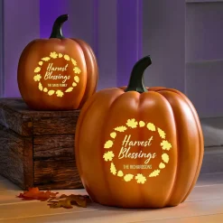 Light-Up Blessed Pumpkin Collection