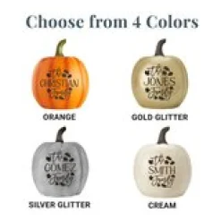 Light-Up Falling Leaves Pumpkin
