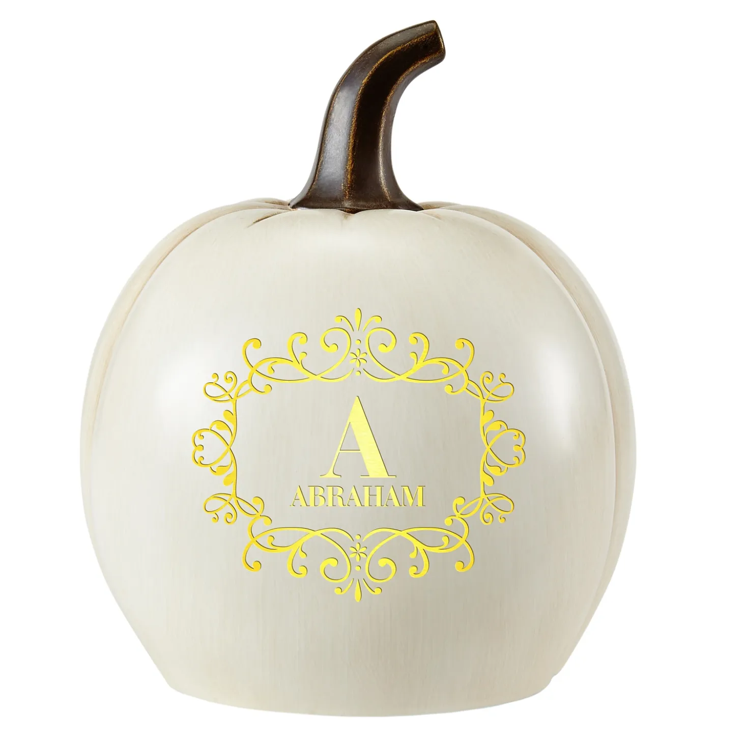 Light-Up Family Name Pumpkin