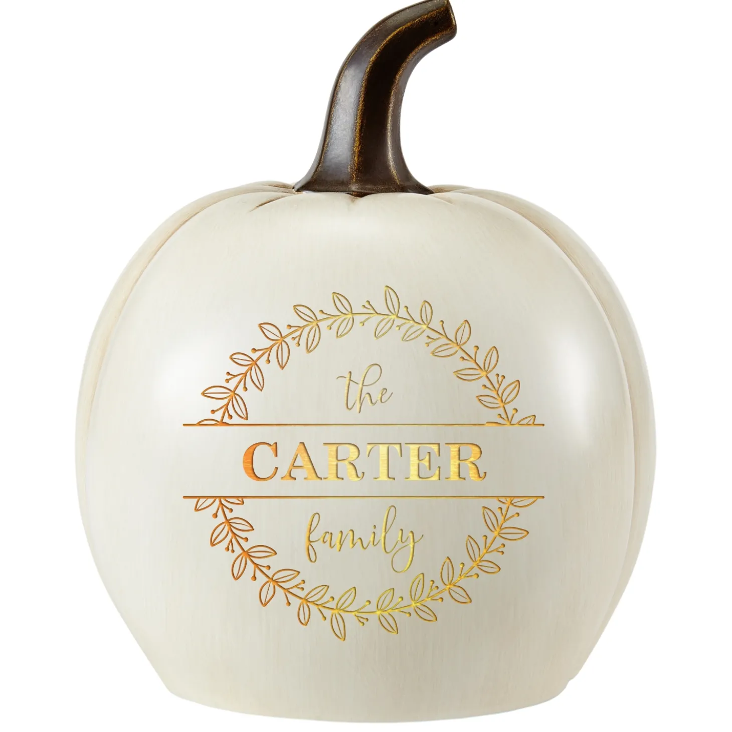 Light-Up Floral Circle Pumpkin