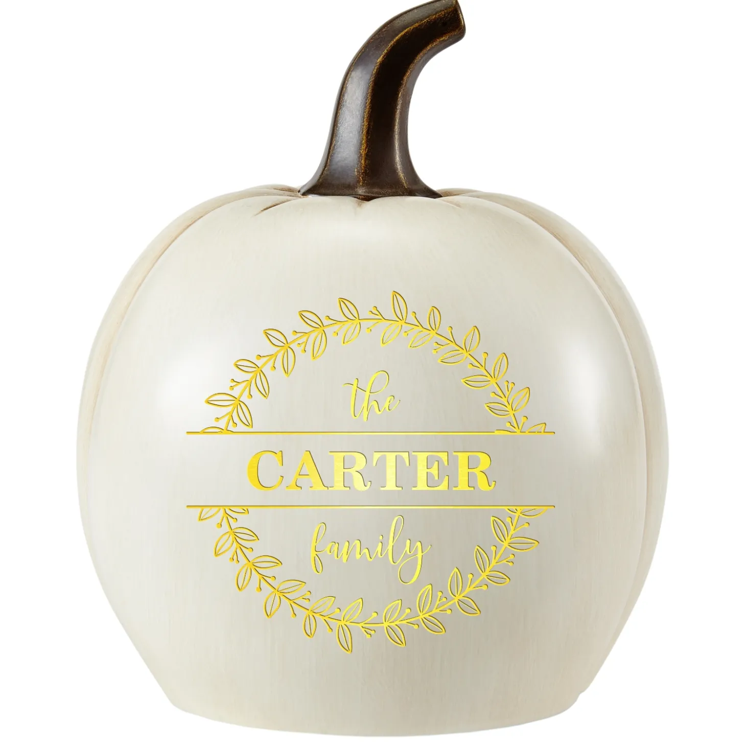 Light-Up Floral Circle Pumpkin