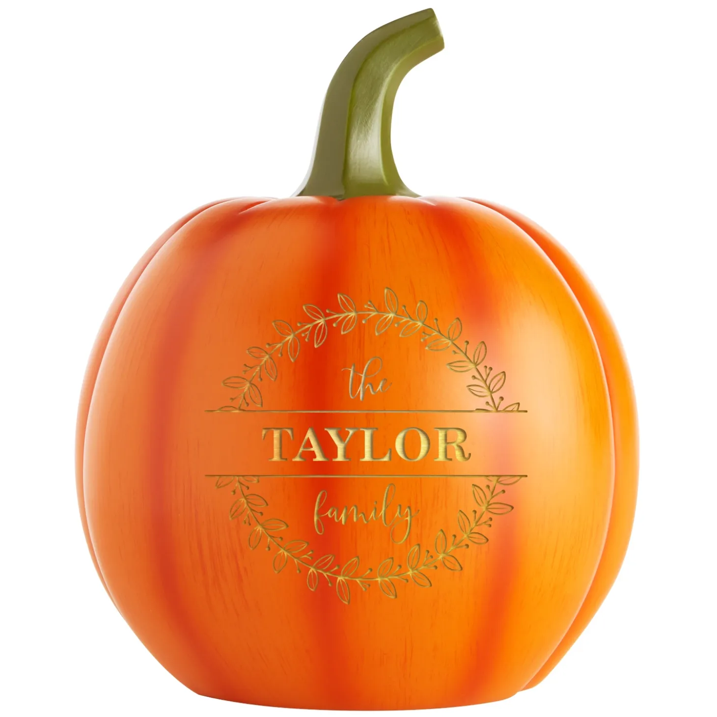 Light-Up Floral Circle Pumpkin