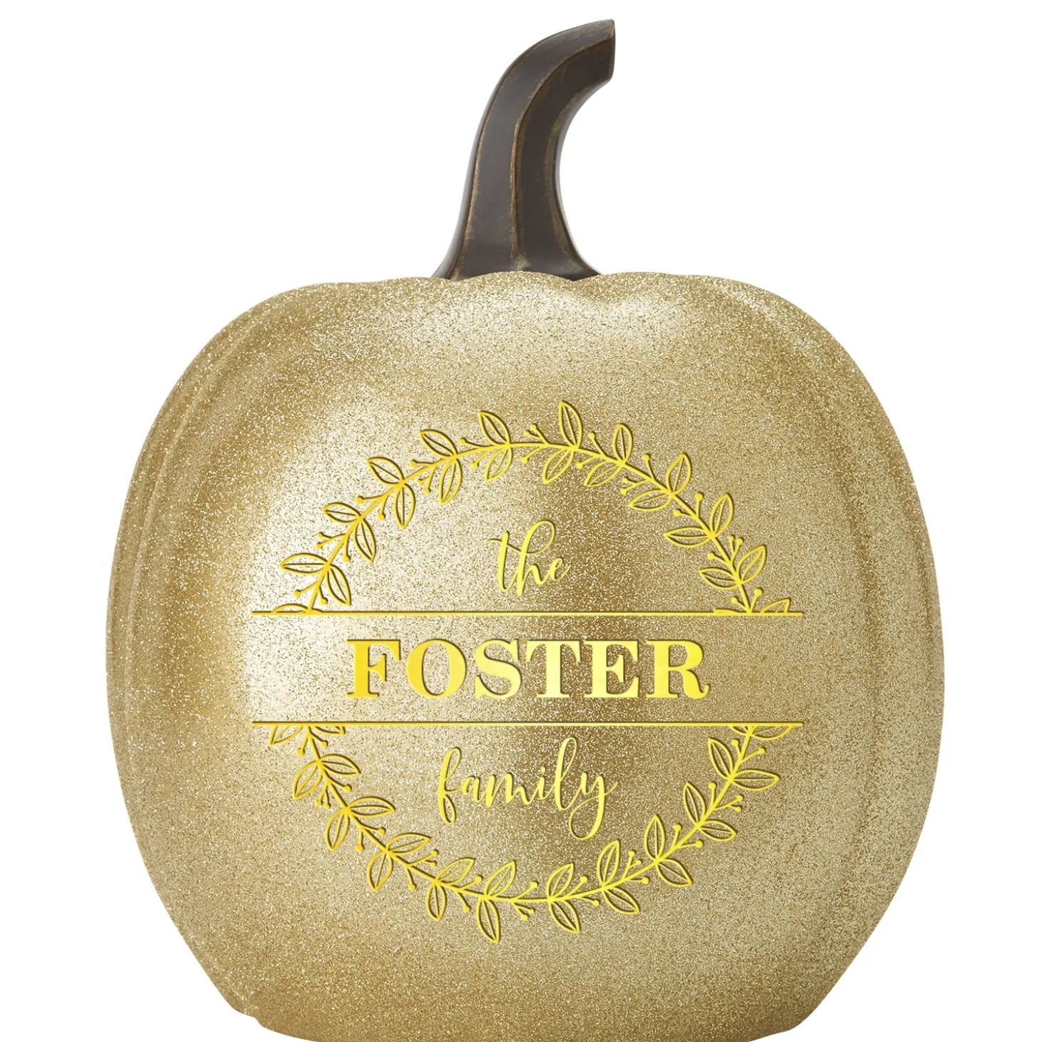 Light-Up Floral Circle Pumpkin
