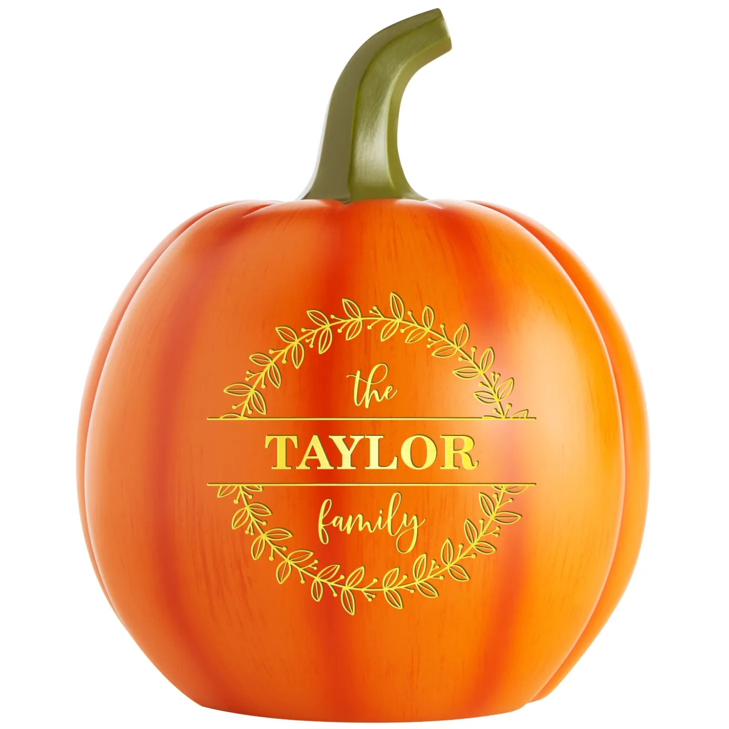 Light-Up Floral Circle Pumpkin