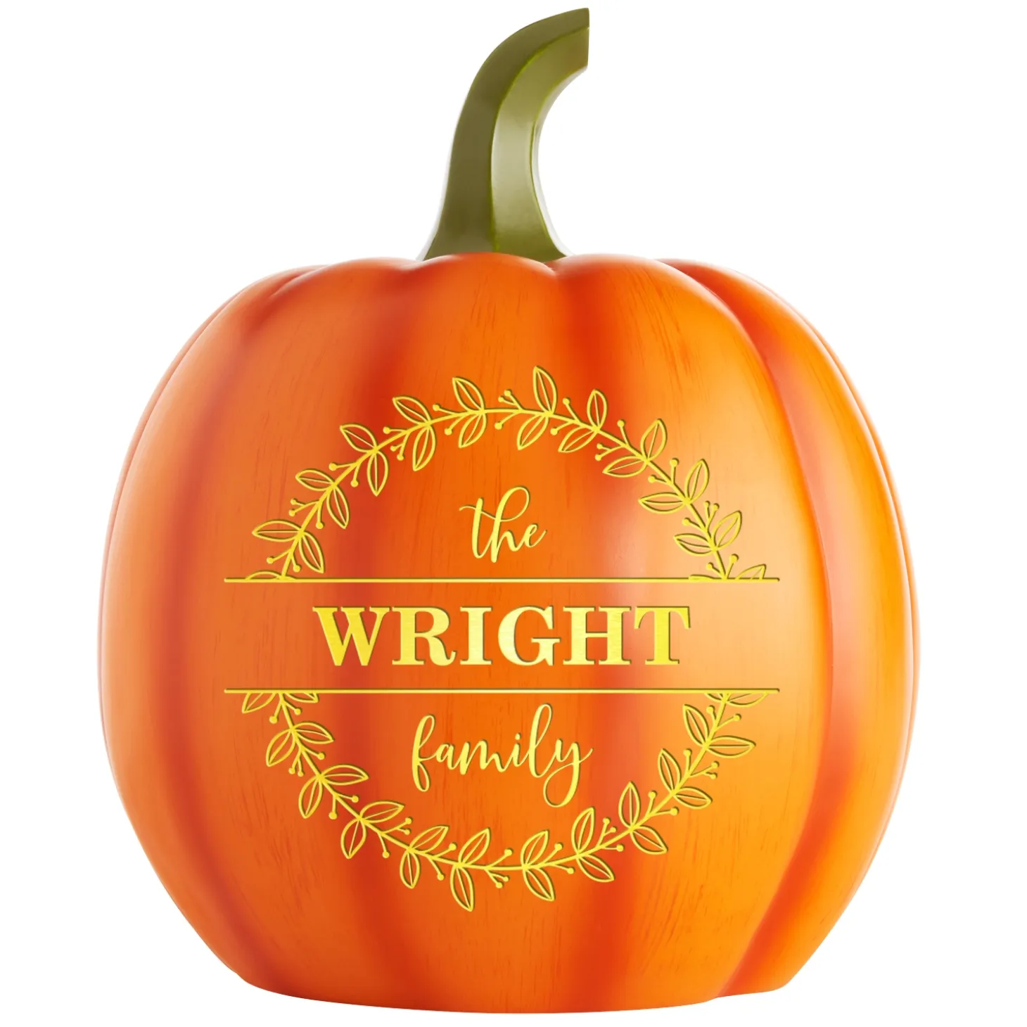Light-Up Floral Circle Pumpkin