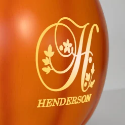 Light-Up Floral Name Pumpkin