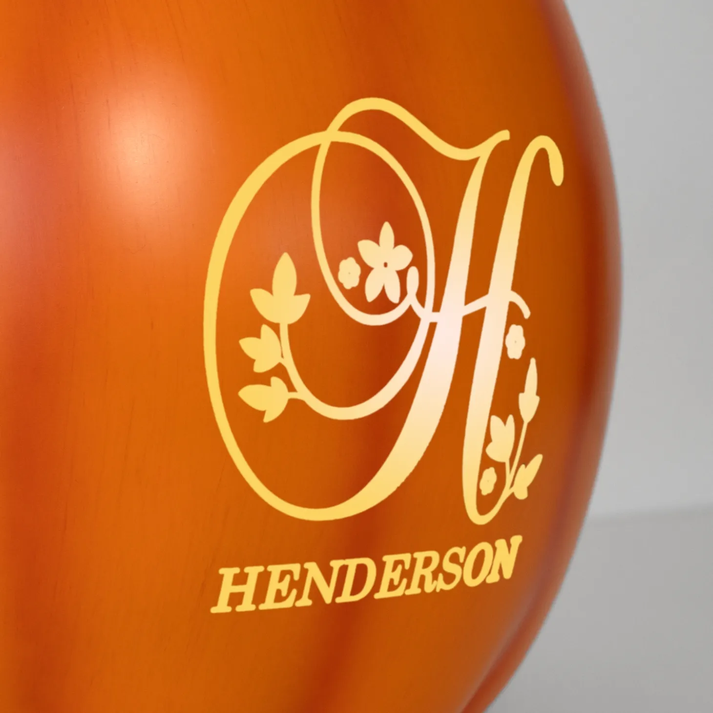 Light-Up Floral Name Pumpkin
