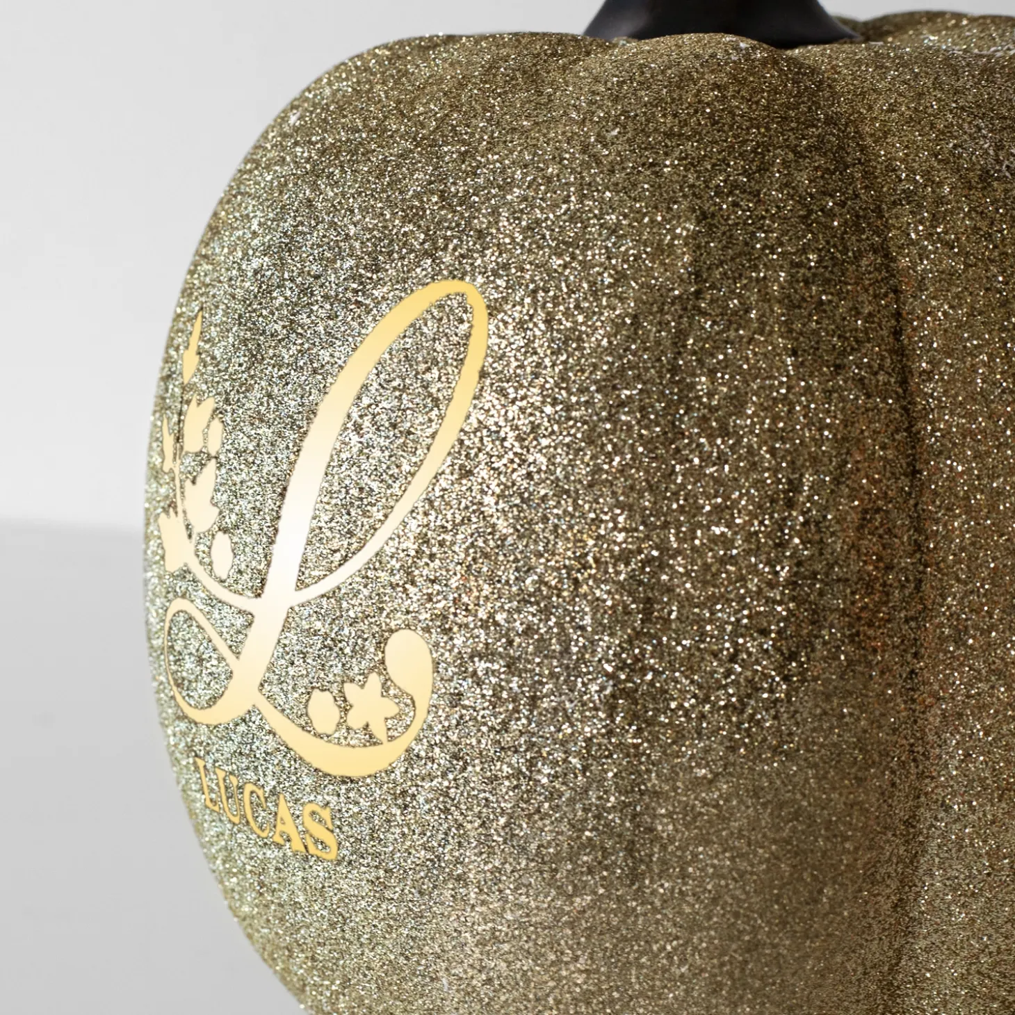 Light-Up Floral Name Pumpkin