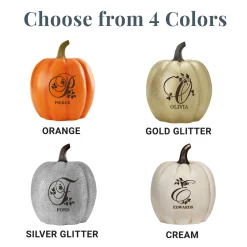 Light-Up Floral Name Pumpkin