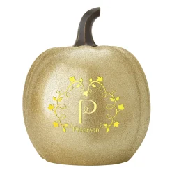 Light-Up Initial & Name Vines Pumpkin
