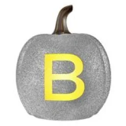 Light-Up Initial Pumpkin
