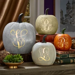 Light-Up Name & Initial Pumpkin