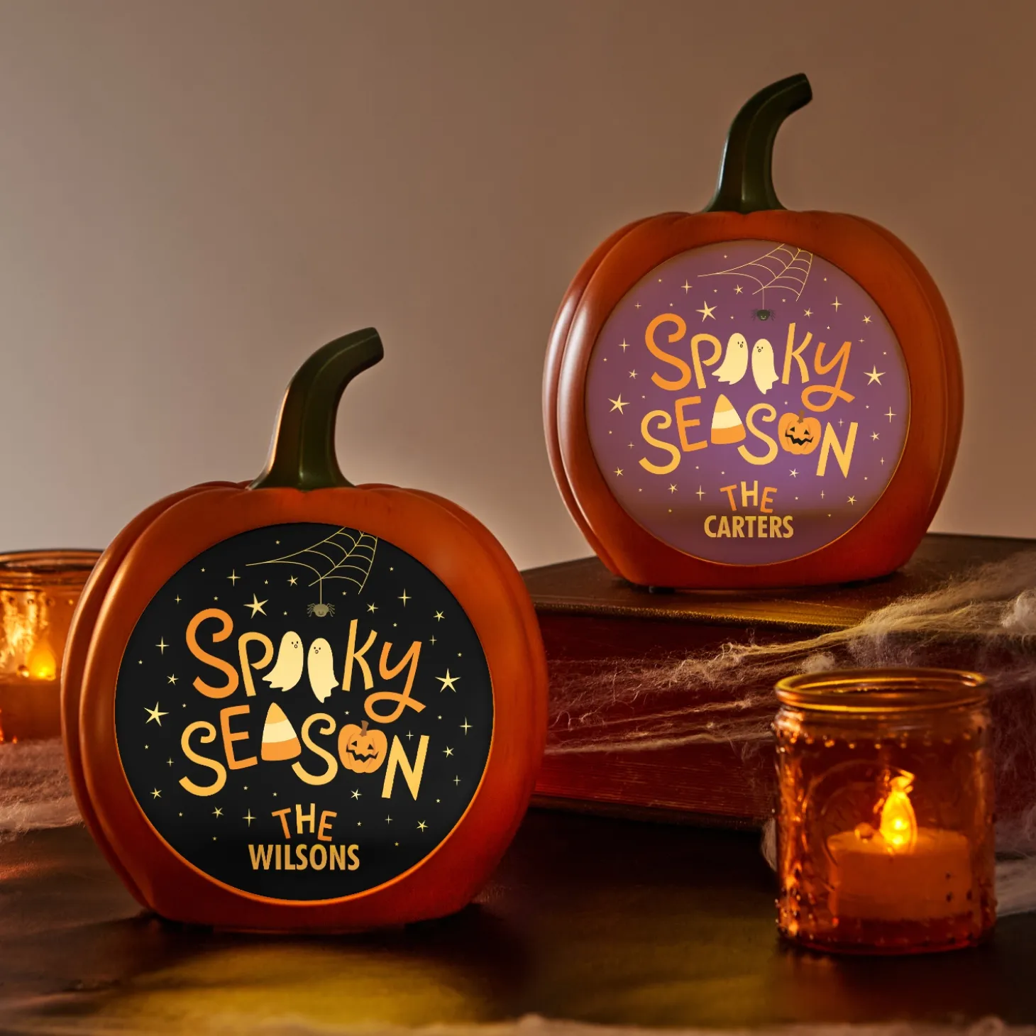Light-Up Spooky Season Pumpkin