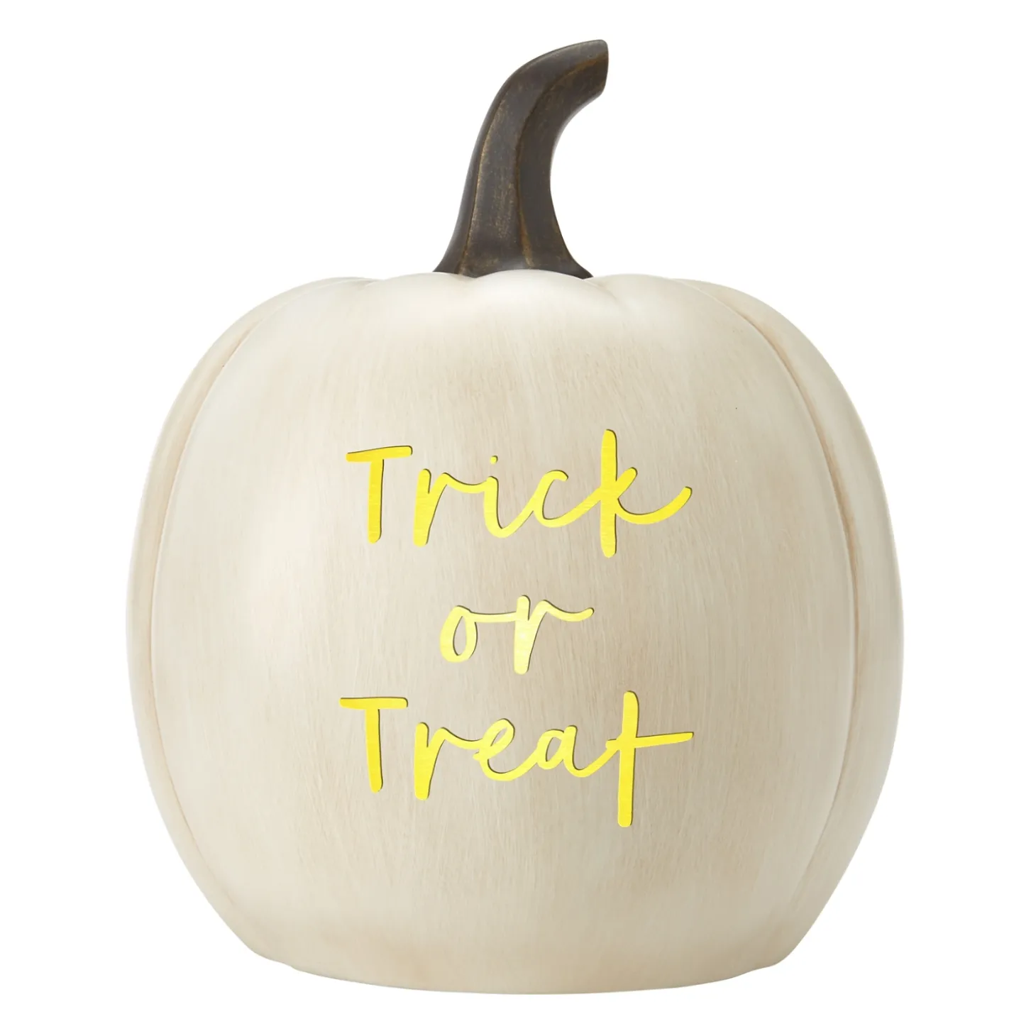 Light-Up Text Pumpkin