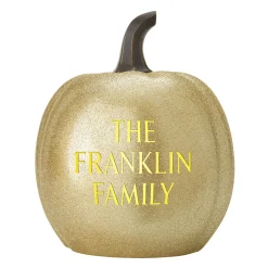 Light-Up Text Pumpkin