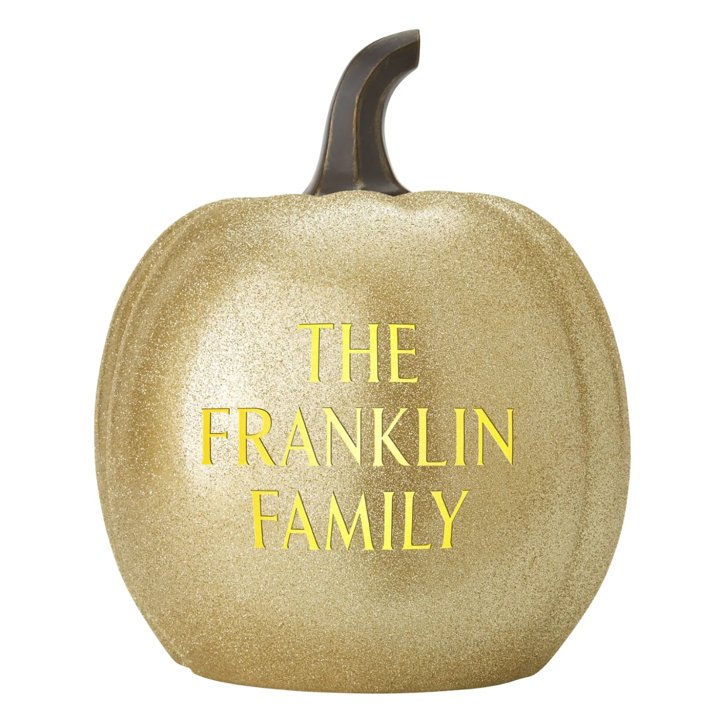 Light-Up Text Pumpkin