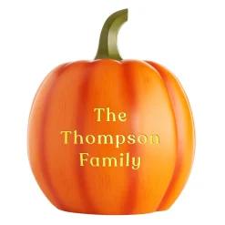 Light-Up Text Pumpkin