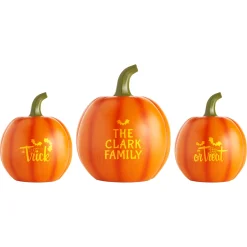 Light-Up Trick or Treat Pumpkin Set
