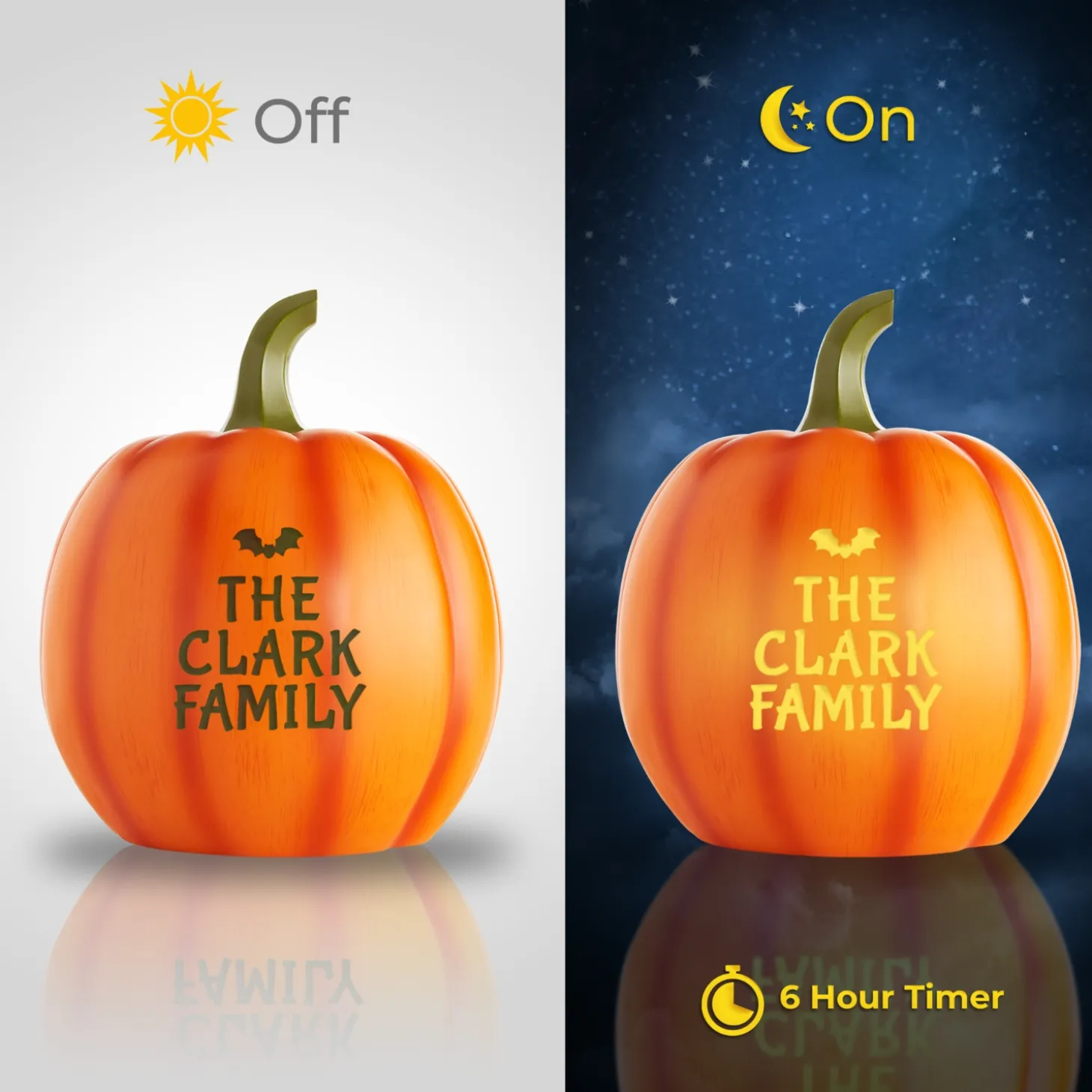 Light-Up Trick or Treat Pumpkin Set