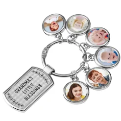 Little Blessings Photo Keychain
