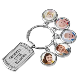 Little Blessings Photo Keychain