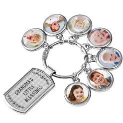 Little Blessings Photo Keychain