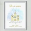 Little Chapel Baptism Framed Print