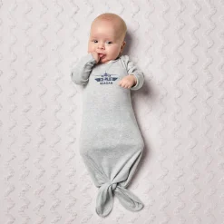 Little Co-Pilot Baby Knotted Gown