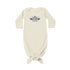 Little Co-Pilot Baby Knotted Gown