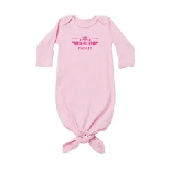 Little Co-Pilot Baby Knotted Gown