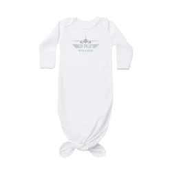 Little Co-Pilot Baby Knotted Gown