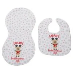 Little Deer Bib & Burp Cloth Set